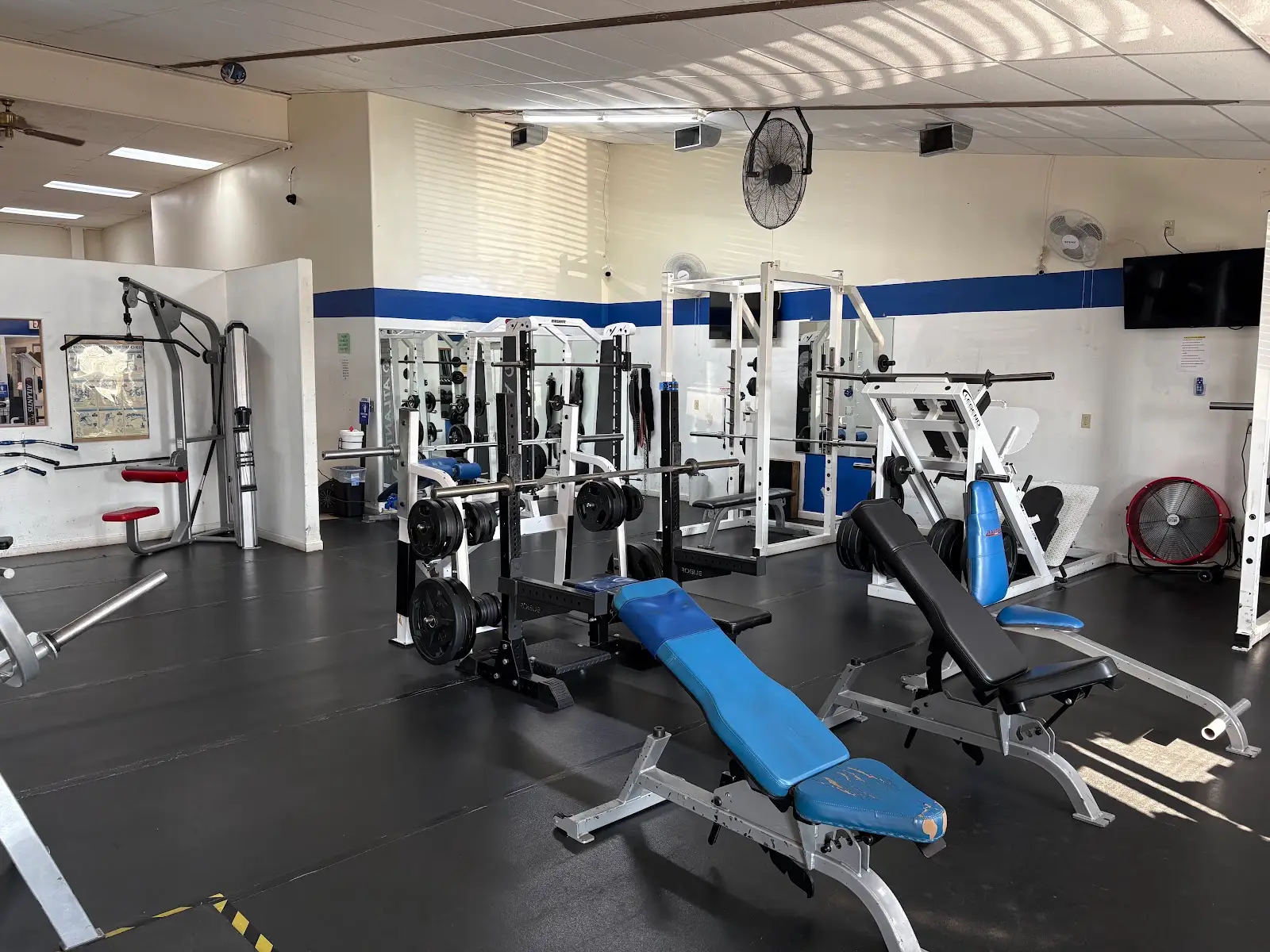 Strength equipment and free-weight area inside UGF Black Hawk