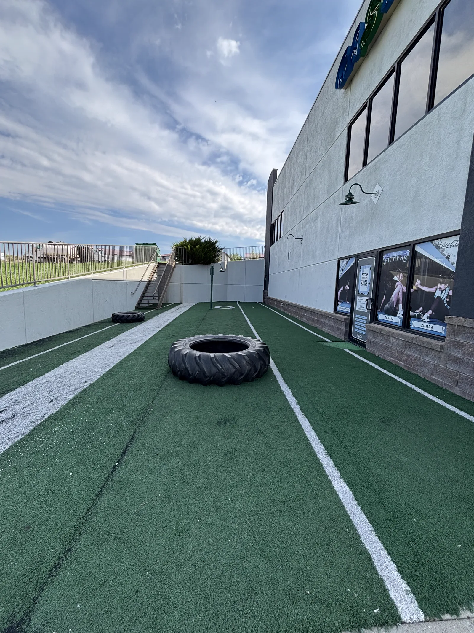 Outdoor turf training lane at UGF Rapid Valley